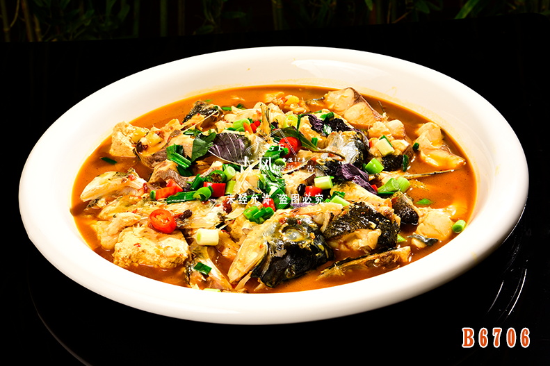 B6706新安江包頭魚 紅(hóng)燒魚塊 胖頭魚